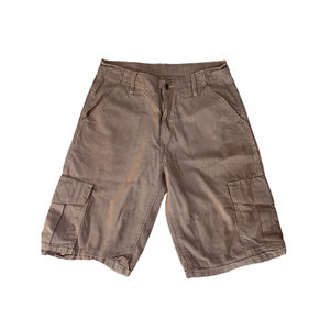 Levi's Strauss Red White Pinstripe Jean Cargo Pockets Shorts Men's Cotton 30